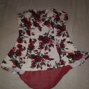 Off The Shoulder Peplum Lace